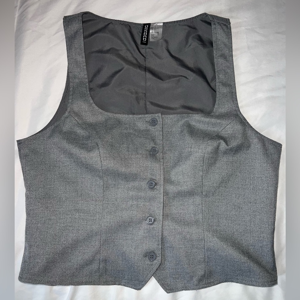 H&M Button Vest Top